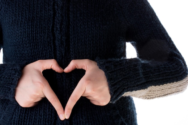 Photo hand making a heart