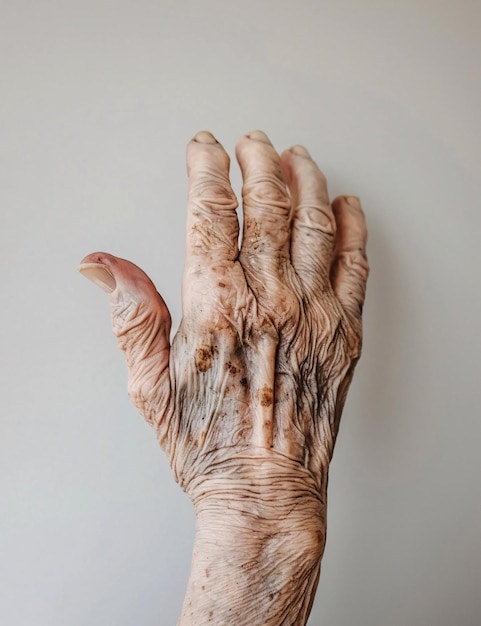 Photo hand of an older person