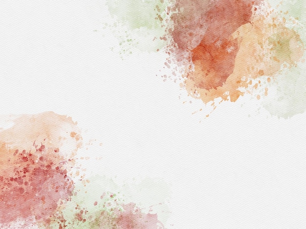 Hand painted watercolor background with sky shape