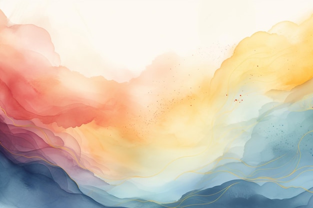 hand painted watercolor colorfull background