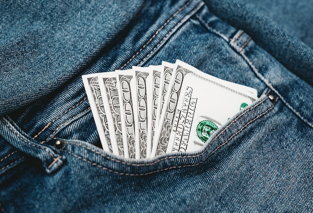 The hand that puts in your $ 100 jeans pocket.