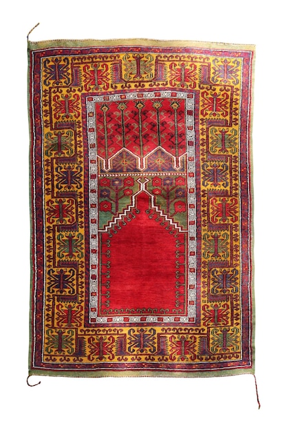 Hand woven antique Turkish carpet