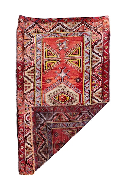 Hand woven antique Turkish carpet