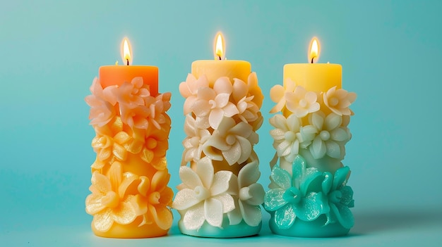 HandCarved Decorative Wax Candles