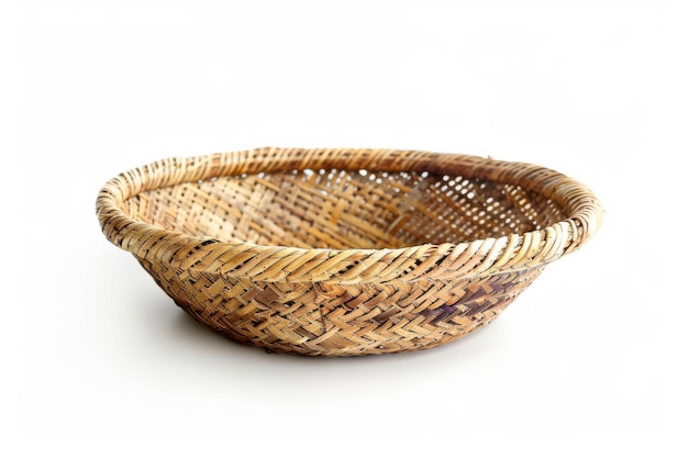 Handcrafted Decorative Basket Isolated In Transparent Background