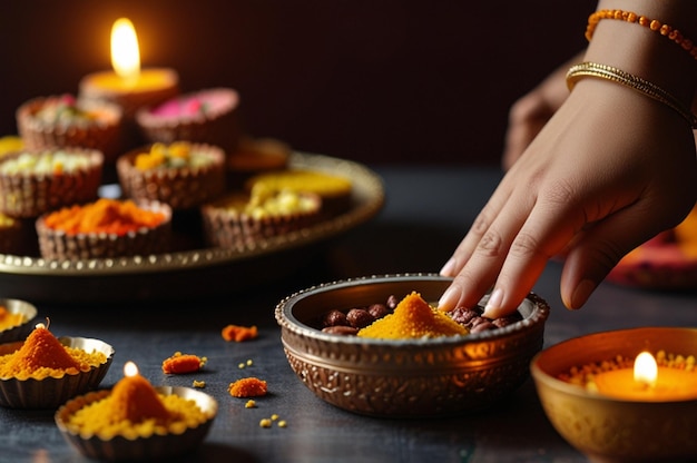 Photo handcrafted diwali sweets authentic and delicious