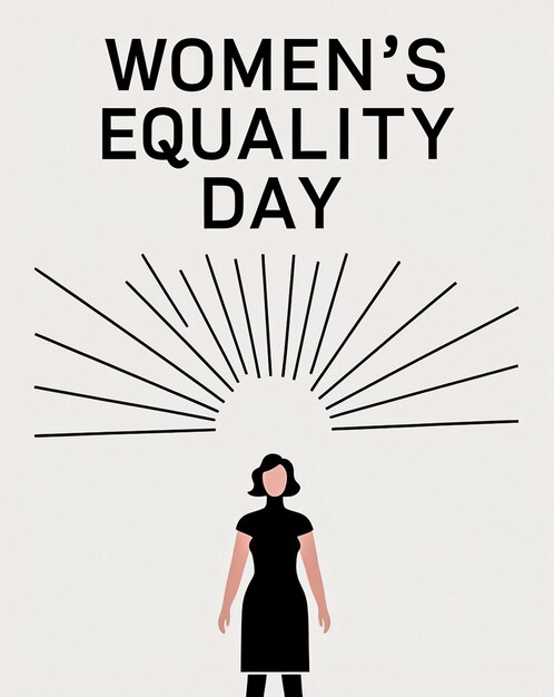 Photo handcrafted womens equality day banner