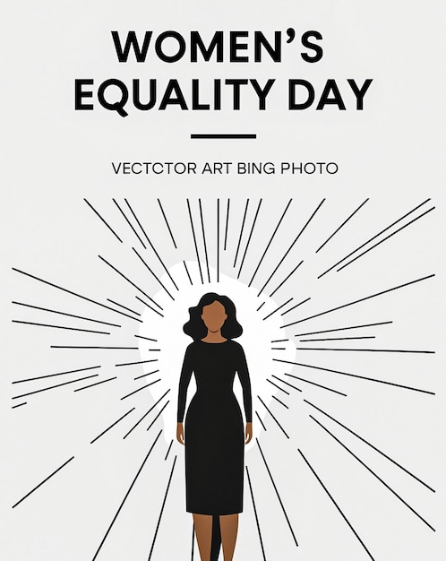 Photo handcrafted womens equality day banner