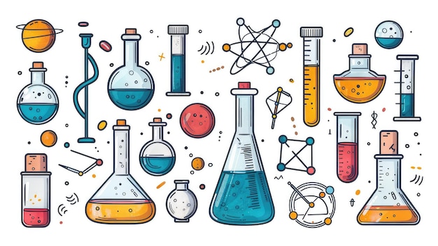 HandDrawn Chemistry and Science Icons