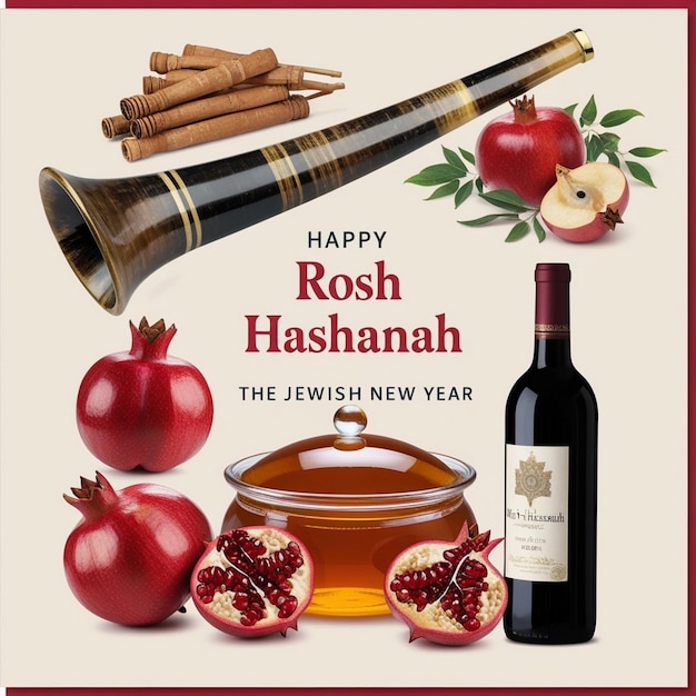 HandDrawn Rosh Hashanah Background