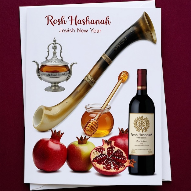 HandDrawn Rosh Hashanah Background