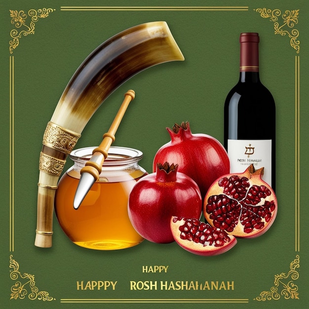 HandDrawn Rosh Hashanah Background