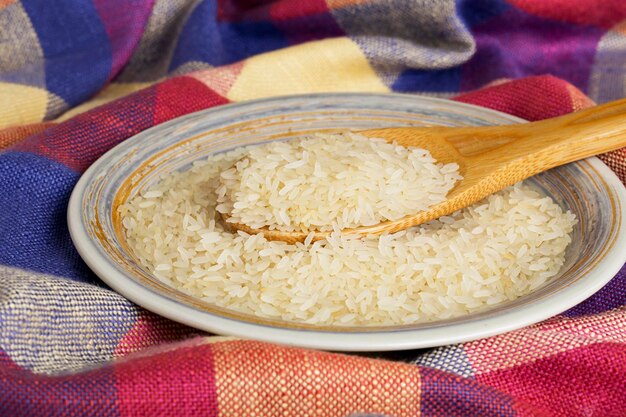 handful of rice grains