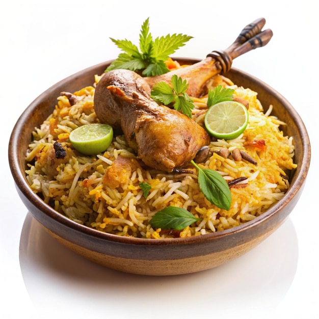 Handi Chicken Biryani Authentic Indian Cuisine in High Definition