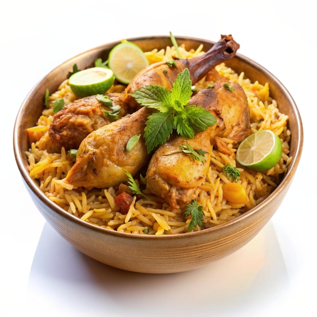 Handi Chicken Biryani Authentic Indian Cuisine in High Definition