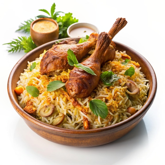 Handi Chicken Biryani Authentic Indian Cuisine in High Definition