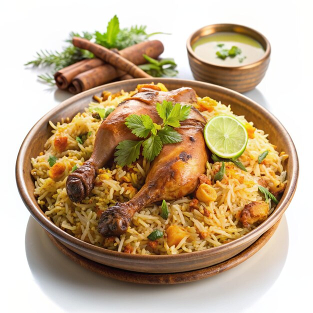 Handi Chicken Biryani Authentic Indian Cuisine in High Definition