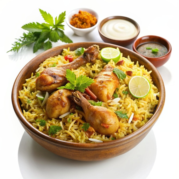 Handi Chicken Biryani Authentic Indian Cuisine in High Definition