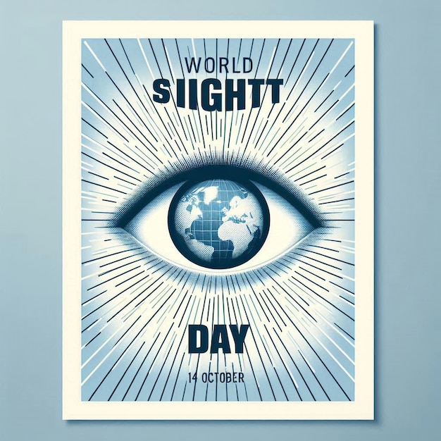 HandIllustrated World Sight Day Backdrop