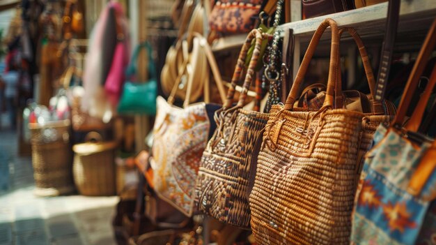 Handmade Bags on Display