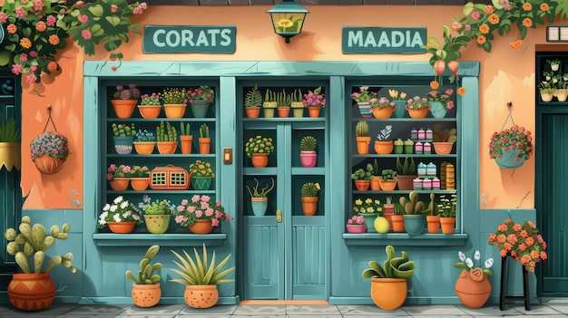 Handmade Craft Stores Shops that sell handmade goods such as jewelry pottery and home decor These stores often highlight local artisans and craftsmen Cartoon illustrations vectors