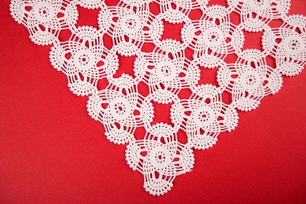 Photo handmade decorative lace