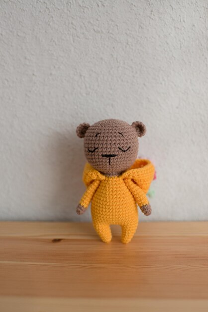 Handmade Knitted Teddy Bear Toy