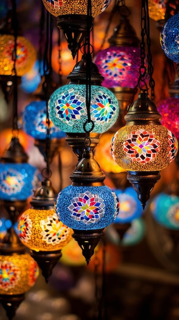 Handmade Turkish Mosaic Lanterns