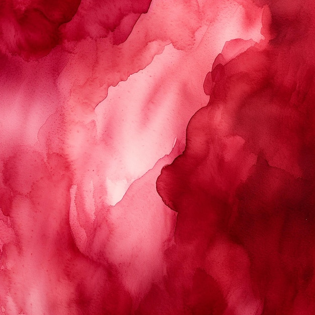 HandPainted Watercolor Deep Red Texture Background