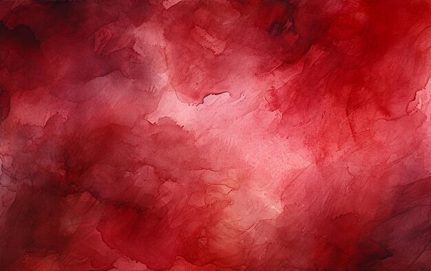 HandPainted Watercolor Deep Red Texture Background