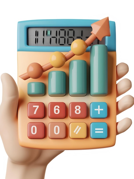 Hands Holding Graph and Calculator Business Growth and Analysis Concept