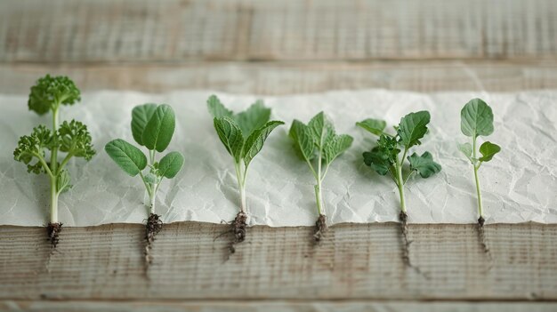 Photo hands holding seedlings on a tray in indoor garden