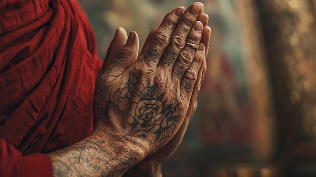 hands of a man with tattoos that say quot hands quot