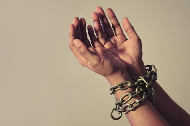 hands with handcuffs