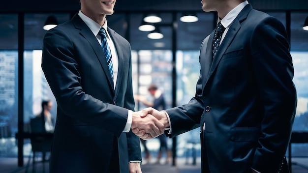 Handshake of businessmen