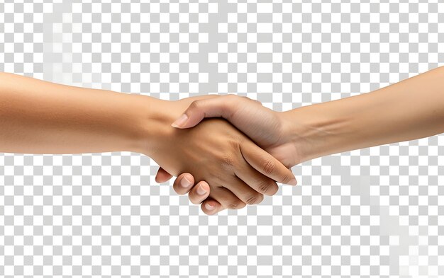 Handshake of two people Isolated on a transparent background