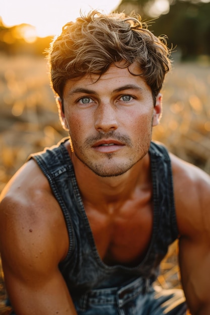 Photo handsome and attractive belarusian man