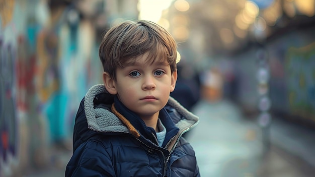 Handsome Boy on Street