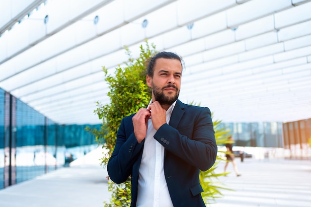 Handsome confidence hispanic businessman