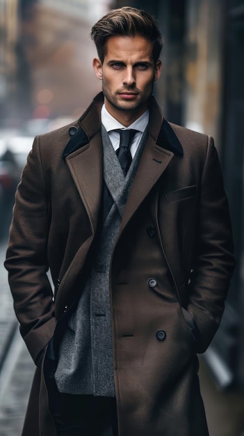 handsome fashion businessman portrait