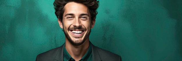 Handsome Hispanic Man Beard Smiling Happy Background Image For Website Background Images Desktop Wal