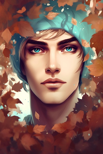 Handsome Man Portrait Artwork