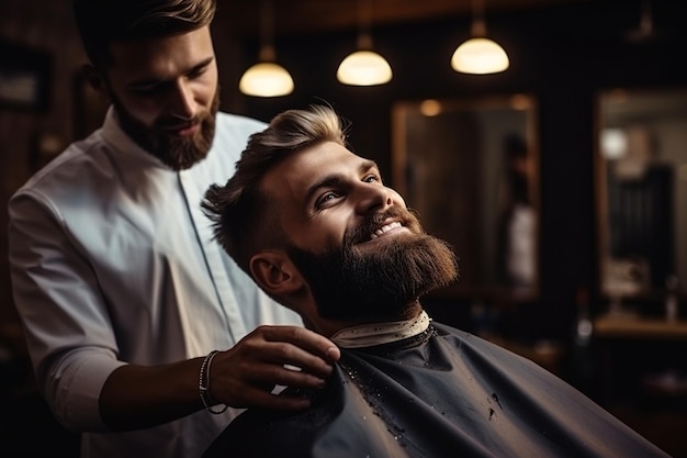 The Handsome Model39s Barber Experience