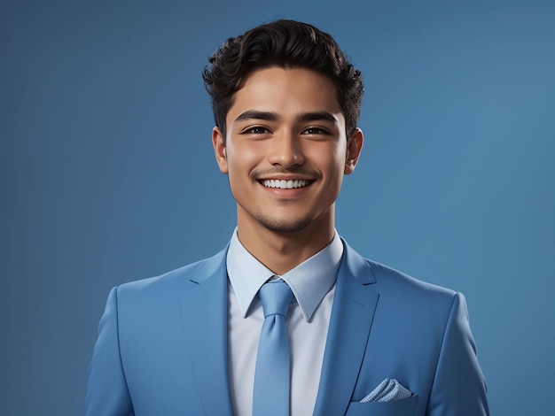 Handsome smiling young man with folded arms