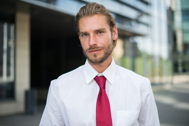 Handsome young businessman portrait