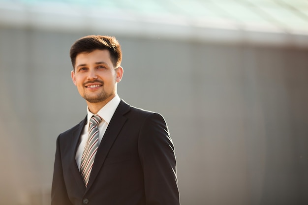 handsome young man in a suit