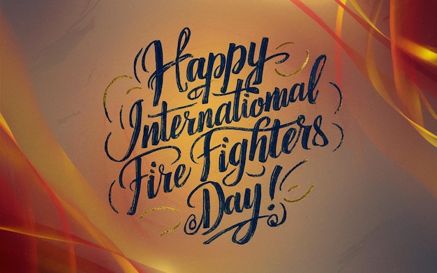 Handwritten International Fire Fighters Day