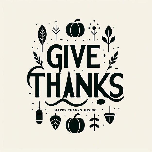 a handwritten poster that says give thanks