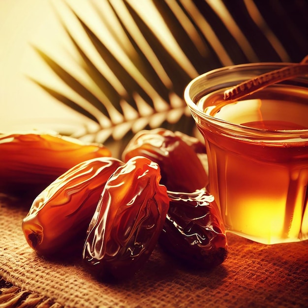 haney and date palm Nature's Sweet Harmony Date Palm and Hone