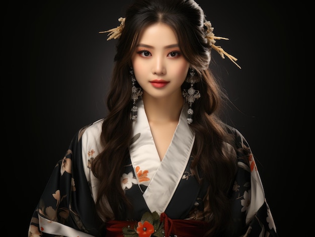 Hanfu girl HD 8K wallpaper Stock Photographic Image